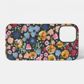 Seamless decorative elegant pattern with cute flow iPhoneケース (裏面横)