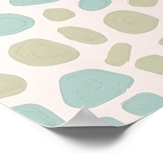 Seamless Eroded Patina Object Tiling Pattern ポスター (角)