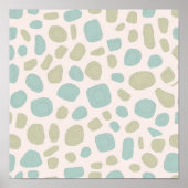 Seamless Eroded Patina Object Tiling Pattern ポスター (正面)