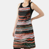 Seamless ethnic tribal pattern stripes rug design. エプロン (インサイチュ)