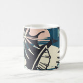 Seamless exotic pattern with tropical plants and a コーヒーマグカップ (正面右)