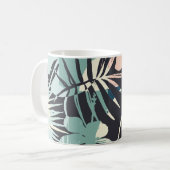 Seamless exotic pattern with tropical plants and a コーヒーマグカップ (正面左)