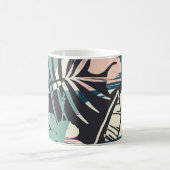 Seamless exotic pattern with tropical plants and a コーヒーマグカップ (中央)