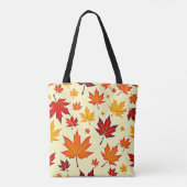 Seamless Fall Foliage Design トートバッグ (裏面)