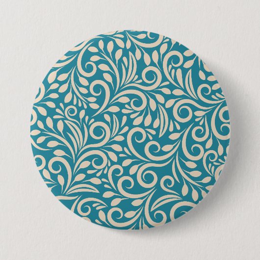 Seamless floral pattern 缶バッジ (正面)