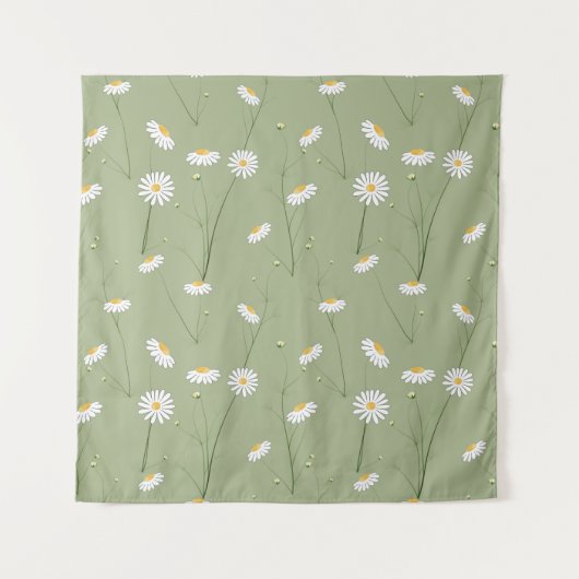 Seamless floral pattern background with cosmos flo タペストリー (正面)