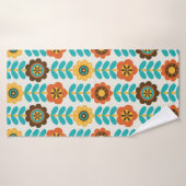seamless floral pattern design. Vintage illustrati バスタオル (バスタオル)