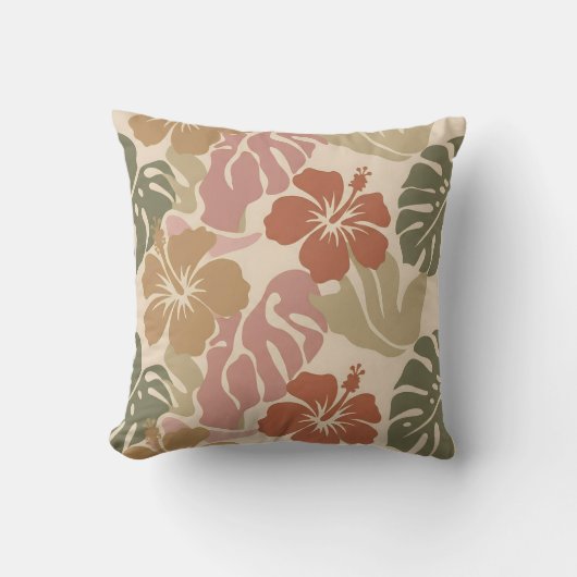 Seamless Floral Pattern – Elegant Botanical Design クッション (正面)