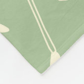 Seamless floral pattern from Tropical Monstera del フリースブランケット (角)