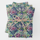 Seamless Floral Pattern Furniture Decoupage ラッピングペーパーシート (インサイチュ)