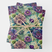 Seamless Floral Pattern Furniture Decoupage ラッピングペーパーシート (インサイチュ)