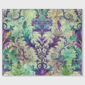 Seamless Floral Pattern Furniture Decoupage Paper ラッピングペーパー (フラット)