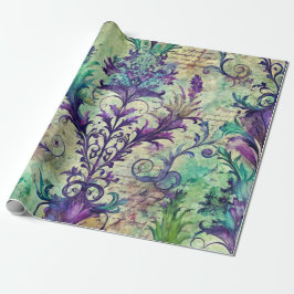Seamless Floral Pattern Furniture Decoupage Paper ラッピングペーパー