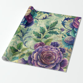 Seamless Floral Pattern Furniture Decoupage Paper ラッピングペーパー