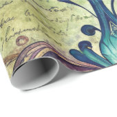 Seamless Floral Pattern Furniture Decoupage Paper ラッピングペーパー (ロールコーナー)