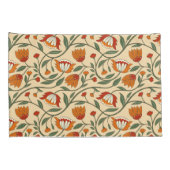 Seamless floral pattern in beige background 枕カバー (裏面-右)