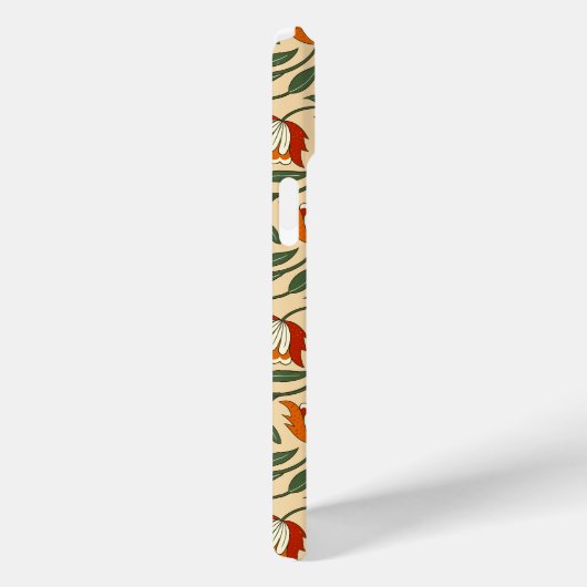 Seamless floral pattern in beige background Case-Mate iPhoneケース (裏面 / 右)