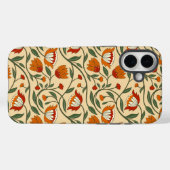 Seamless floral pattern in beige background Case-Mate iPhoneケース (裏面 (横))