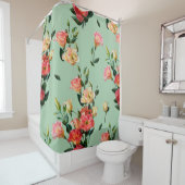 Seamless floral pattern in victorian style. Bouque シャワーカーテン (インサイチュ)