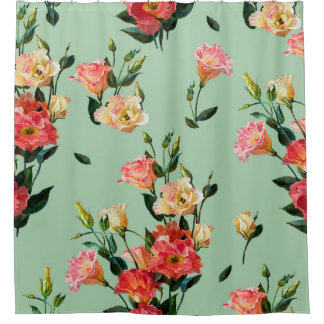 Seamless floral pattern in victorian style. Bouque シャワーカーテン