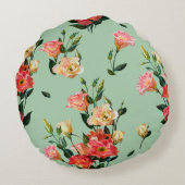 Seamless floral pattern in victorian style. Bouque ラウンドクッション (裏面)