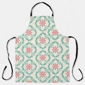 Seamless floral pattern of abstract flowers and le エプロン (正面)