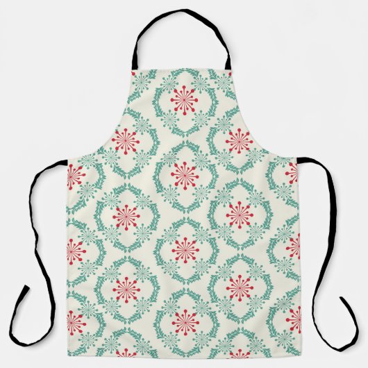 Seamless floral pattern of abstract flowers and le エプロン (正面)