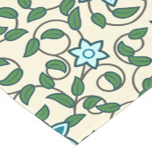 Seamless floral pattern on beige background ショートテーブルランナー (コーナー)