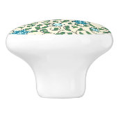 Seamless floral pattern on beige background セラミックノブ (側面)