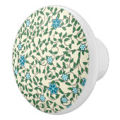 Seamless floral pattern on beige background セラミックノブ (右)