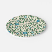 Seamless floral pattern on beige background ペーパープレート (アングル)