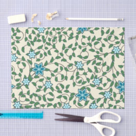 Seamless floral pattern on beige background 薄葉紙