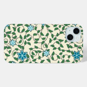Seamless floral pattern on beige background Case-Mate iPhoneケース (裏面 (横))