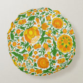 Seamless floral pattern, spring / summer backdrop. ラウンドクッション (裏面)