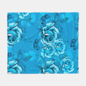 Seamless Floral Pattern. Watercolor elements. Mode フリースブランケット (正面(横))