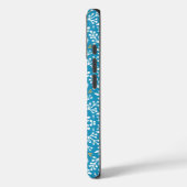 Seamless Floral Pattern: White and Gold on Blue Case-Mate iPhoneケース (裏面 / 左)