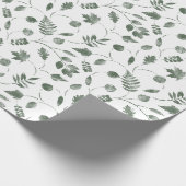 seamless floral pattern with leaves ラッピングペーパー (角)