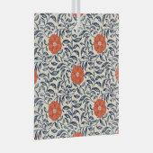 Seamless floral pattern with vibrant orange flower ガラスオーナメント (正面右)