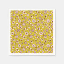 Seamless Floral pattern yellow