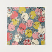 Seamless flower pattern on backgroundfloral, patte タペストリー (正面(横))