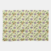 Seamless Forest Leaves Pattern Dark Botanical Natu キッチンタオル (横)