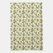 Seamless Forest Leaves Pattern Dark Botanical Natu キッチンタオル (縦)