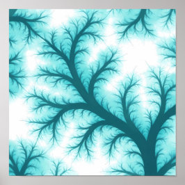 Seamless Fractal Filigree Fabric and Paper Pattern ポスター