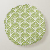 Seamless Geometric Art Deco Pattern. Abstract vint ラウンドクッション (裏面)