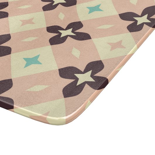 Seamless geometric floral  pattern カッティングボード (角)