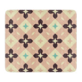 Seamless geometric floral  pattern カッティングボード (正面)
