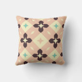 Seamless geometric floral  pattern クッション (裏面)