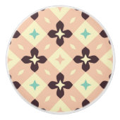 Seamless geometric floral  pattern セラミックノブ (正面)