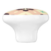 Seamless geometric floral  pattern セラミックノブ (側面)