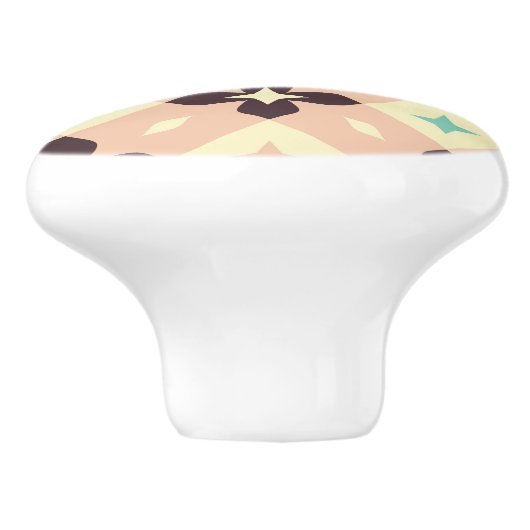Seamless geometric floral  pattern セラミックノブ (側面)